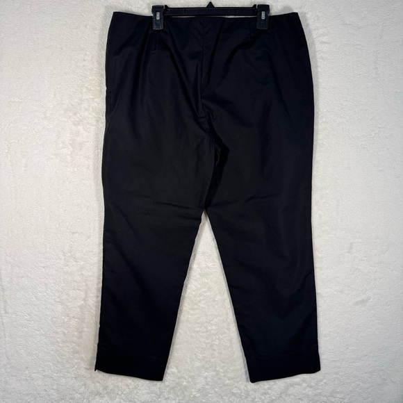 Lafayette 148 Cropped Bleecker Pants Women’s 16 Black Career Office Minimalist - Picture 5 of 10
